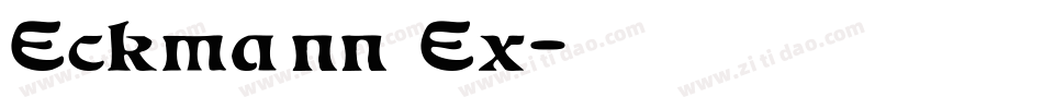 Eckmann Ex字体转换